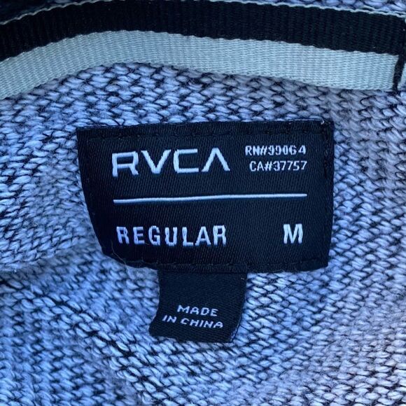RVCA Charcoal Gray Sweatshirt/Hoodie Sz M Excellent pre-owned. - Picture 5 of 8